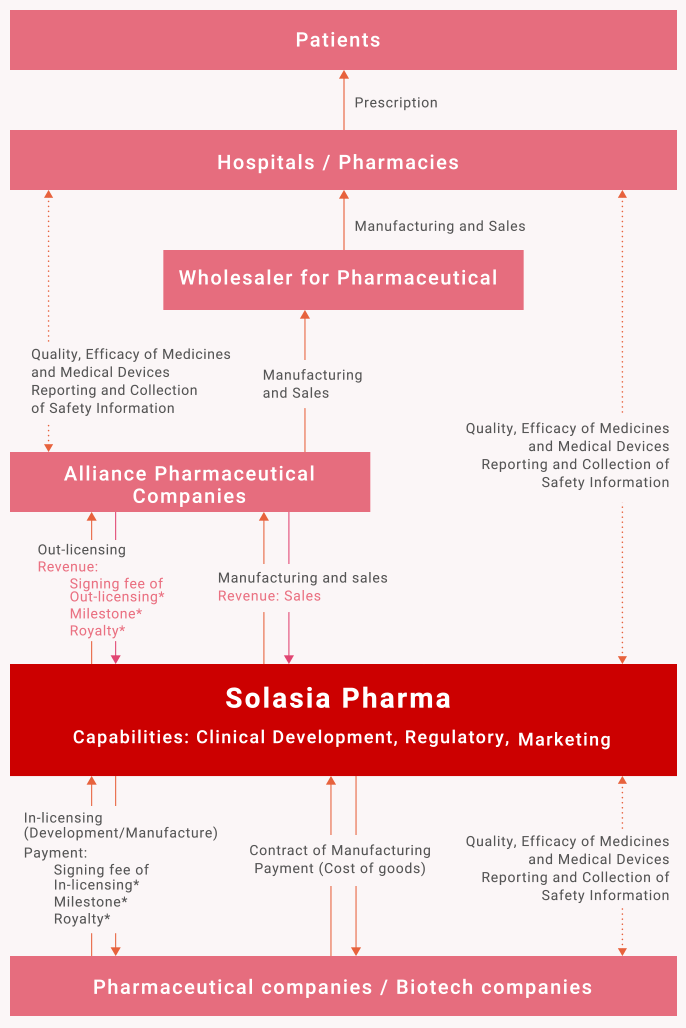 Our business position in the pharmaceutical supply chain